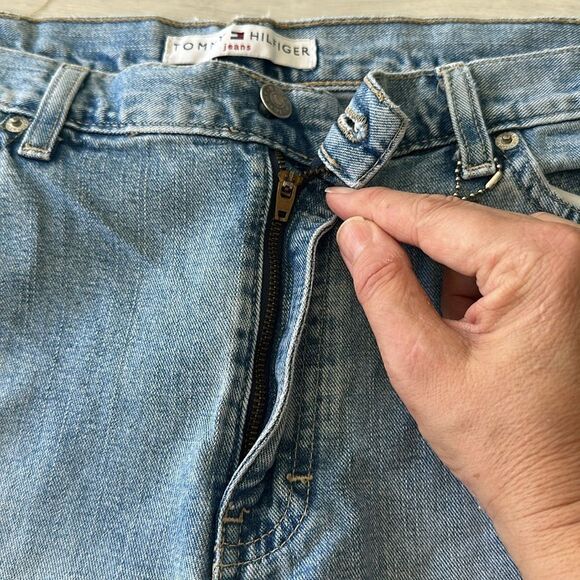 Tommy Hilfiger Straight Leg Vintage 90’s Jeans Blue 14L EUC - Picture 4 of 10